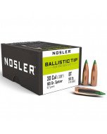 NOSLER Palle Ballistic Tip 308" 165gr SP Green Tip #30165 (50pz)