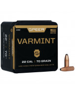 SPEER Palle Varmint Soft Point 224" 70gr Semi-Spitzer SP #1053 (100pz)