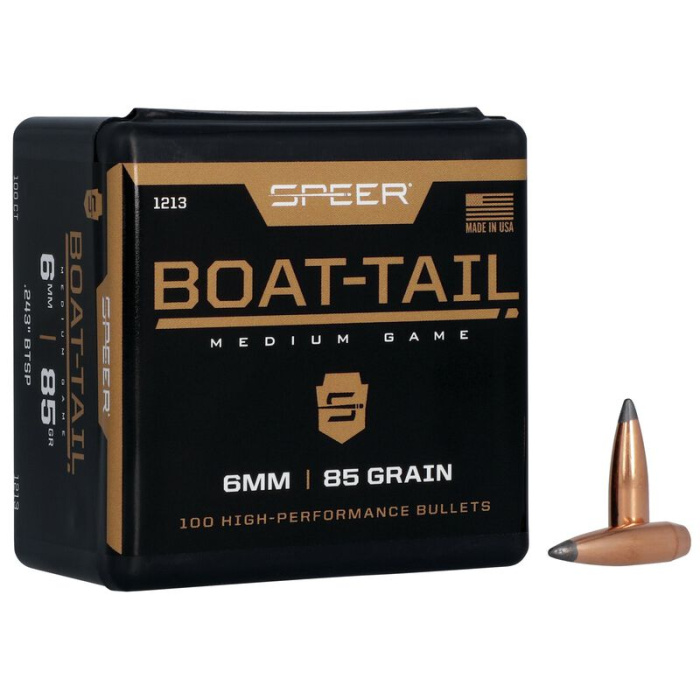 SPEER Palle Boat Tail 243" 85gr Spitzer BTSP #1213 (100pz)