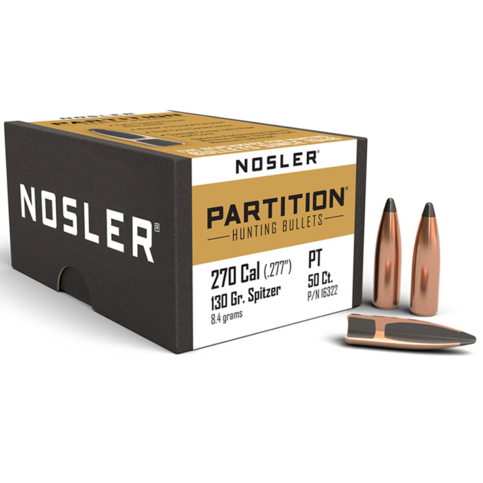 NOSLER Palle Partition 277" 130gr SP #16322 (50pz)