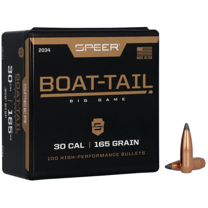 SPEER Palle Boat Tail 308" 165gr Spitzer BTSP #2034 (100pz)