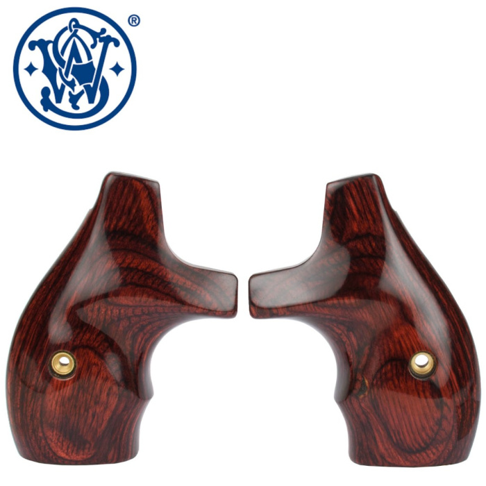 S&W Guance in Legno Boot Grips J Round RoseWood #227740000