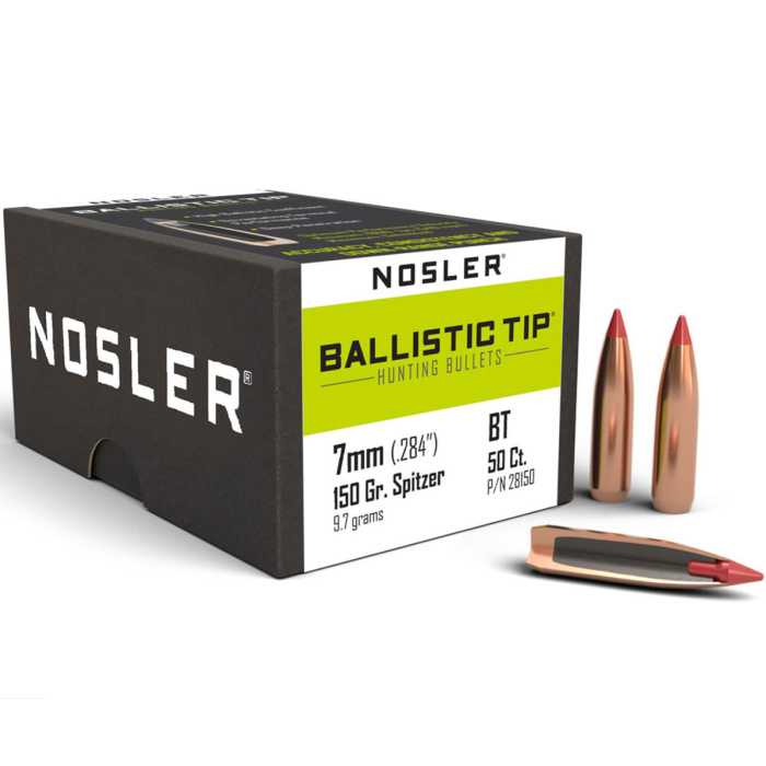NOSLER Palle Ballistic Tip 284" 150gr SP Red Tip #28150 (50pz)