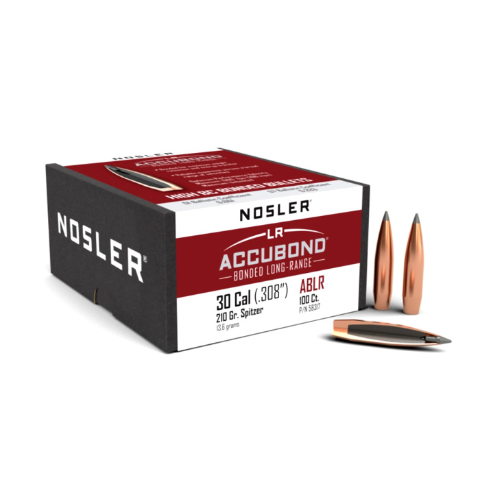 NOSLER Palle AccuBond LR Palla Long-Range 308" 210gr SP #58317 (100pz)