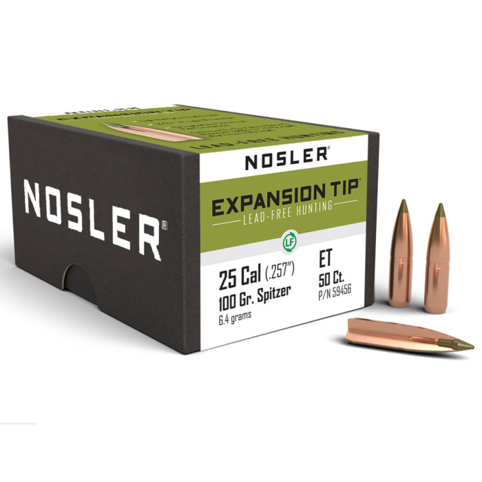 NOSLER Palle E-TIP 257" 100gr SP #59456 (50pz)