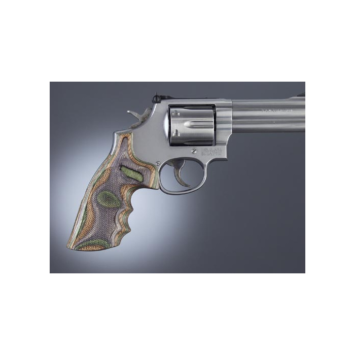 HOGUE Guance in Legno S&W K/L Square Zigrinato Lamo Camo #10401