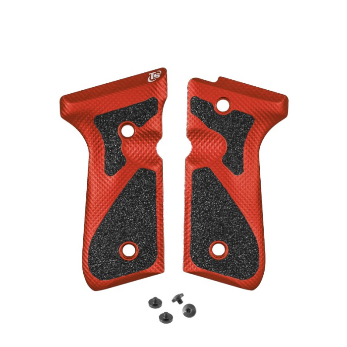 TONI SYSTEM Guancette 3D per Beretta 92-96-98 Elite LTT-M9A1 Rosso