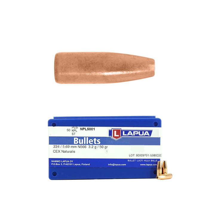 LAPUA Palle Naturalis N566 .224" 50gr (50pz) #NPL5001