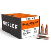 NOSLER Palle Ballistic Tip 224" 55gr SP Orange Tip #39526 (100pz)