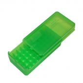 MTM P-50-SS-9 Scatola Porta Colpi a Scorrimento Laterale Verde Trasparente